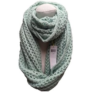 BCBGeneration 5 way Pastel Mint Green Tea SPRING Knit Infinity Scarf Wrap Shawl